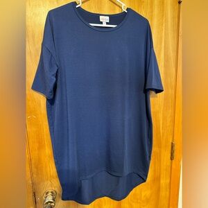 LuLaRoe Deep Blue Short Sleeve Tee